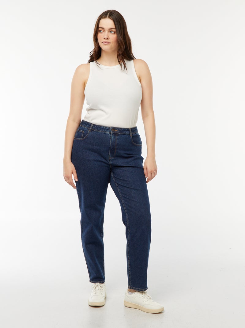 Jeans mom fit a vita alta - L30 Blu - Kiabi