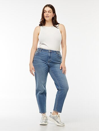 Jeans mom fit a vita alta - L30