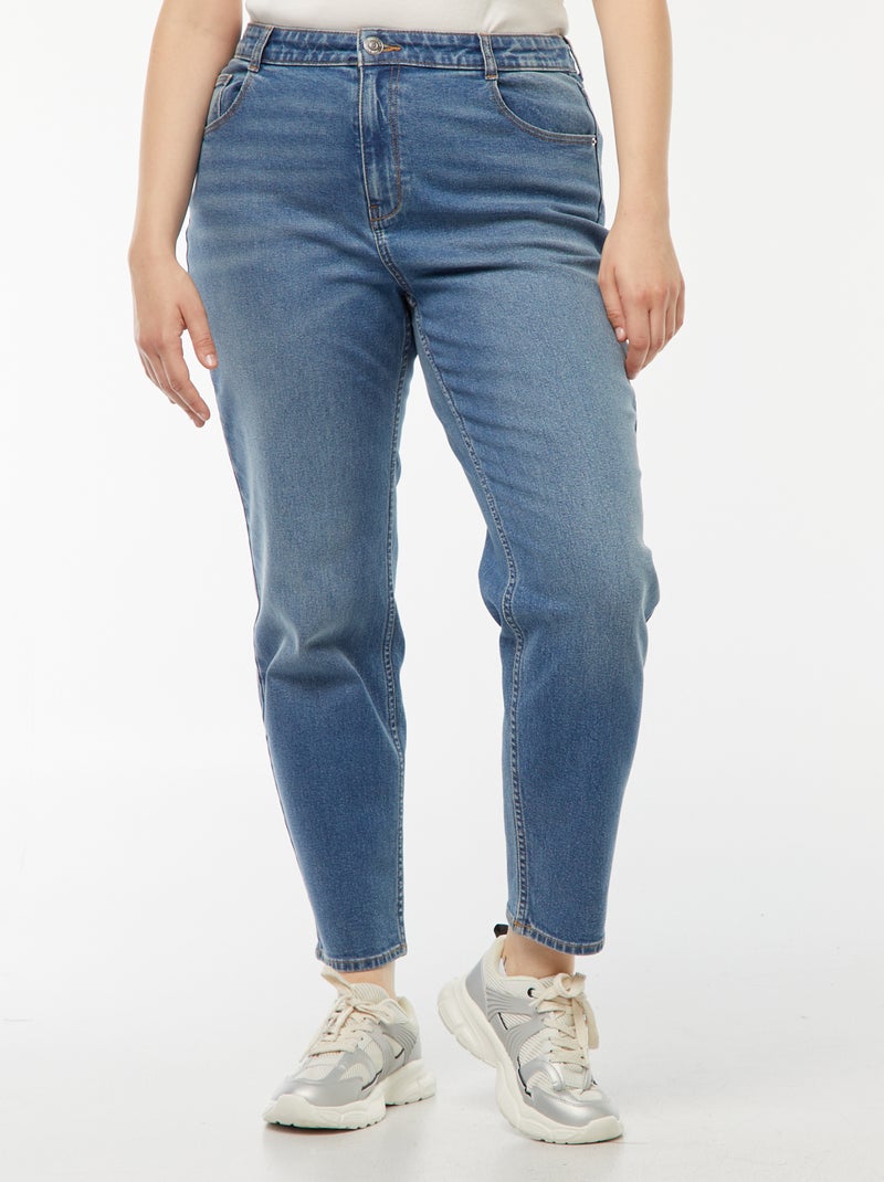 Jeans mom fit a vita alta - L30 Blu - Kiabi