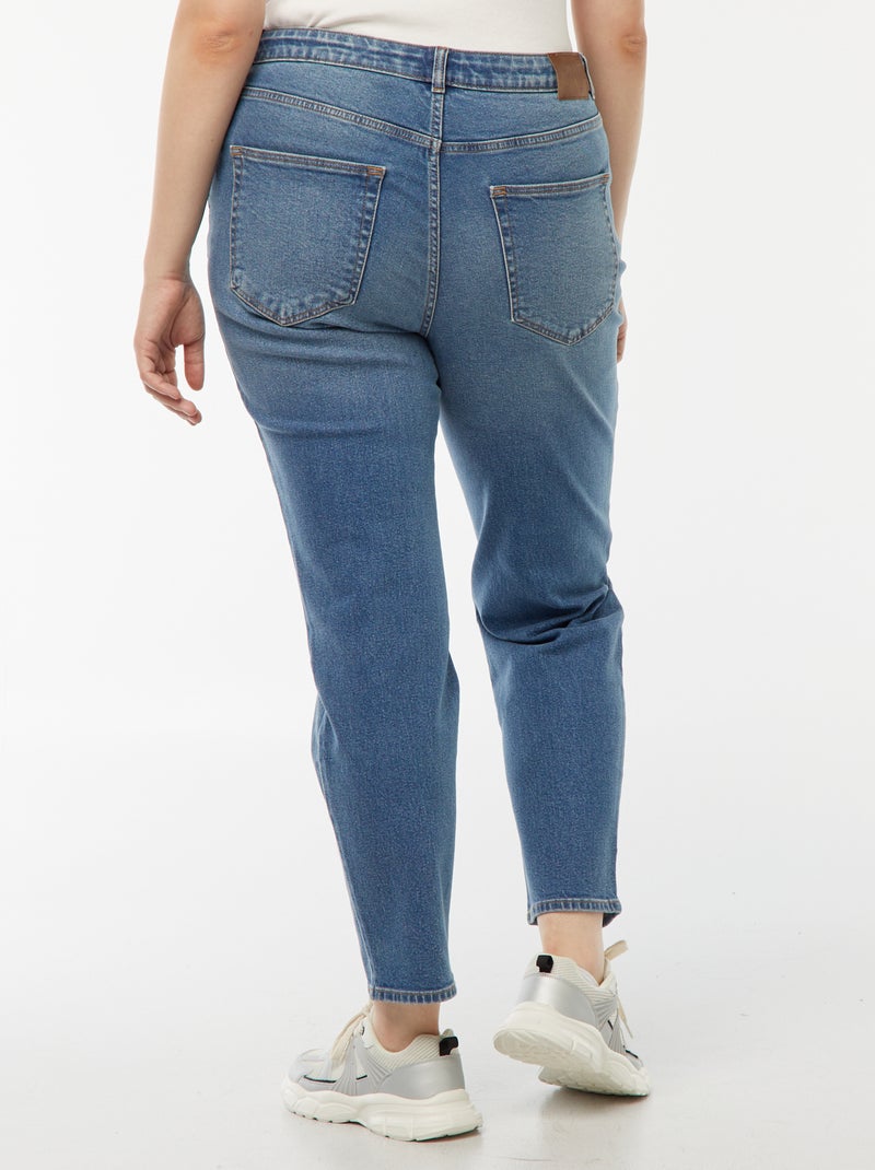 Jeans mom fit a vita alta - L30 Blu - Kiabi