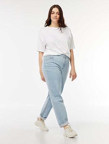 Jeans mom fit a vita alta - L30