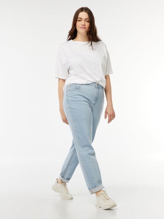 Jeans mom fit a vita alta - L30