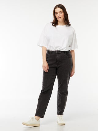 Jeans mom fit a vita alta - L30