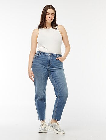 Jeans mom fit a vita alta - L34