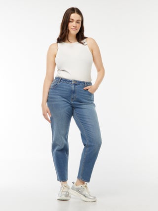 Jeans mom fit a vita alta - L34