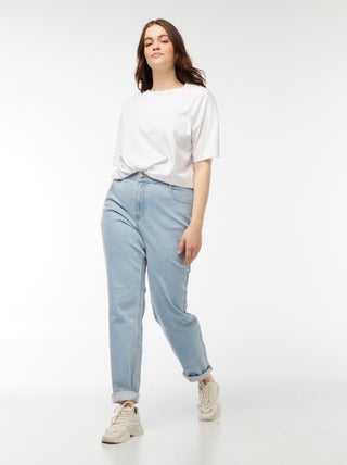 Jeans mom fit a vita alta - L34