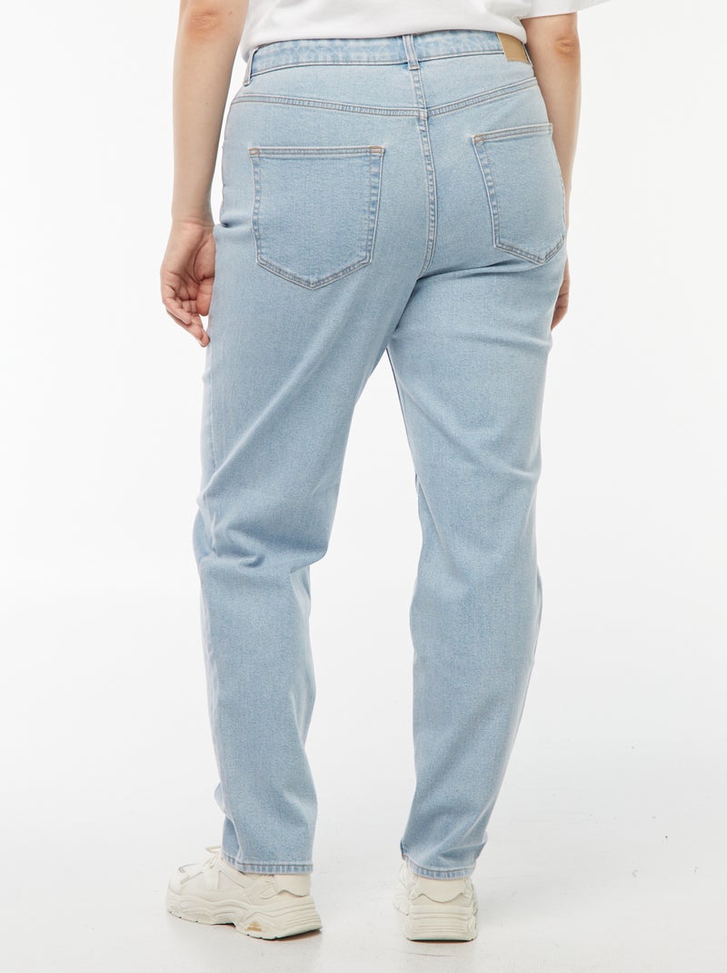 Jeans mom fit a vita alta - L34 Blu - Kiabi