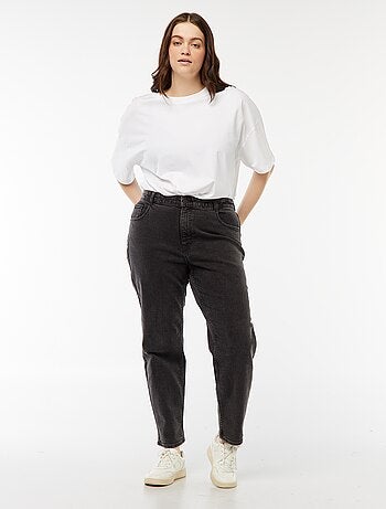 Jeans mom fit a vita alta - L34