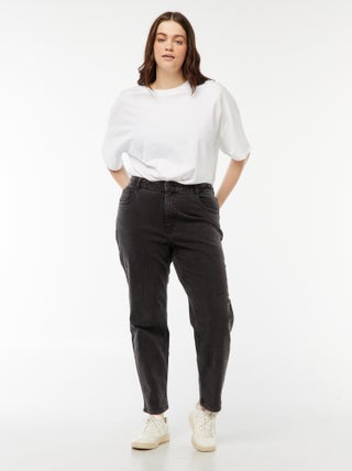 Jeans mom fit a vita alta - L34