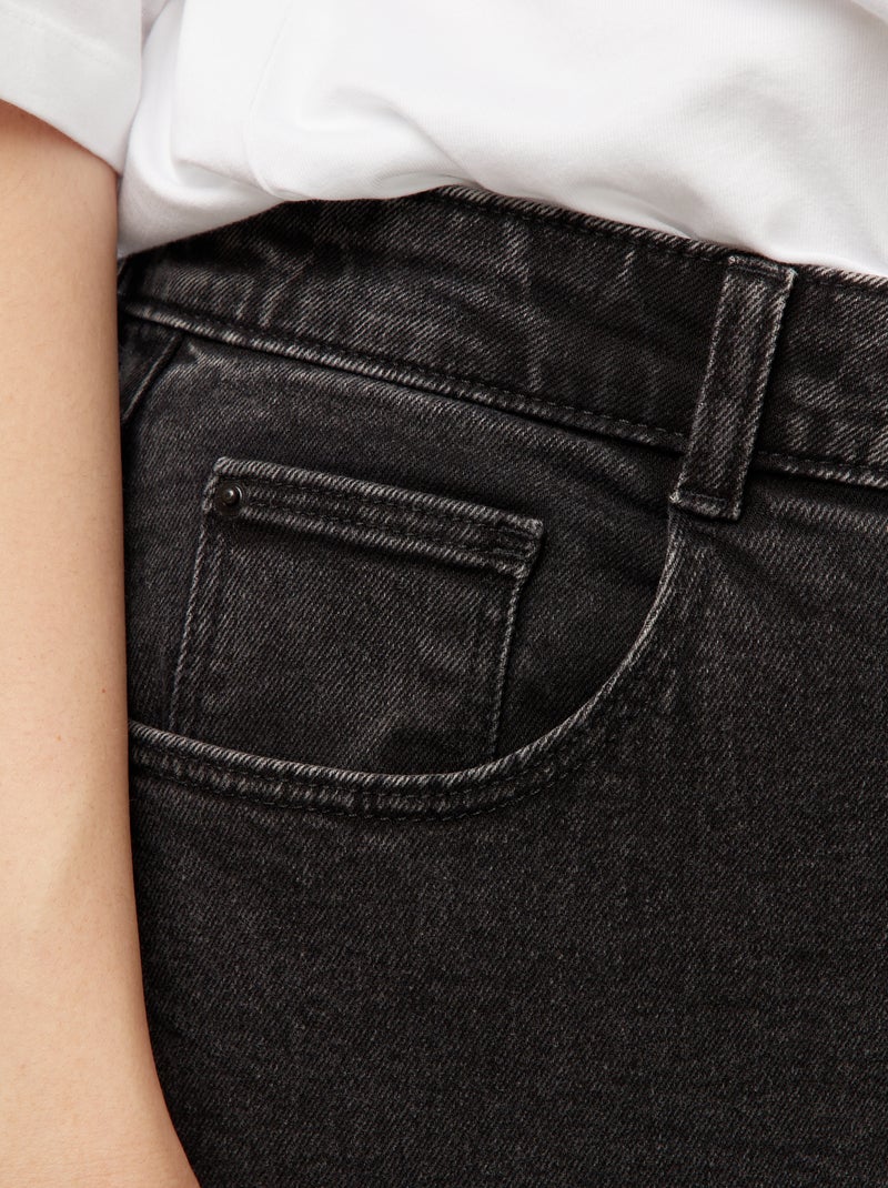 Jeans mom fit a vita alta - L34 Nero - Kiabi