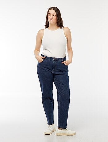 Jeans mom fit a vita alta 5 tasche - L32