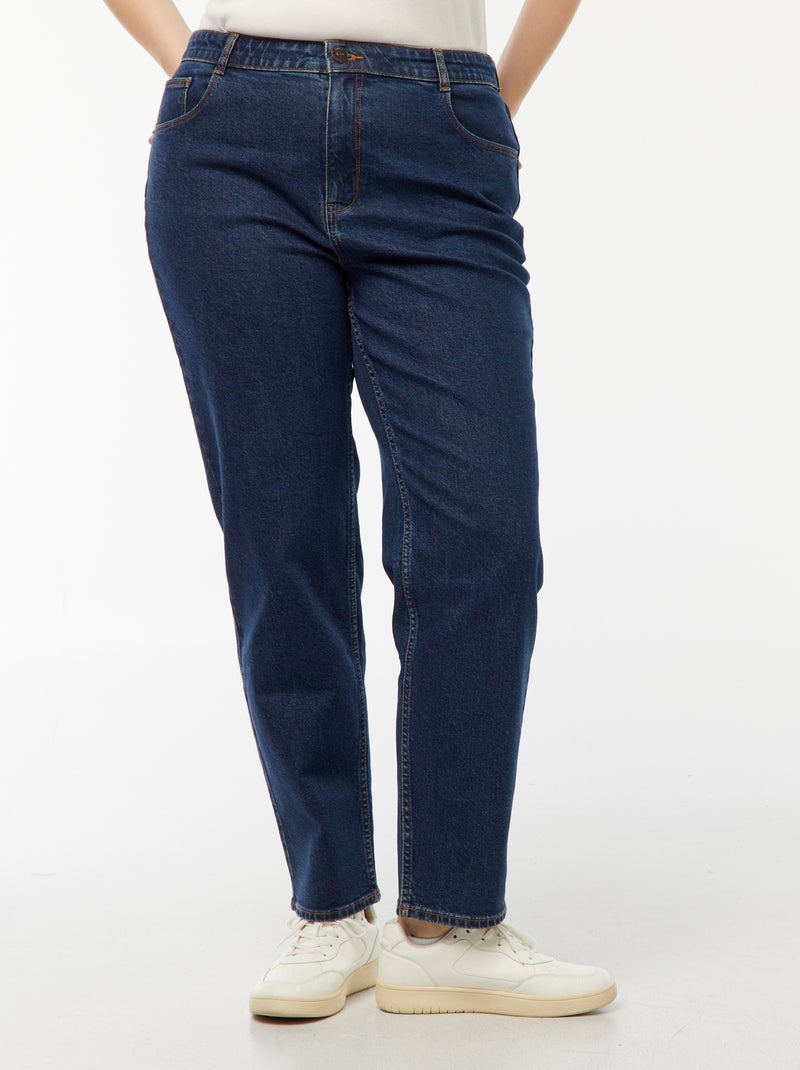 Jeans mom fit a vita alta 5 tasche - L32 Blu - Kiabi