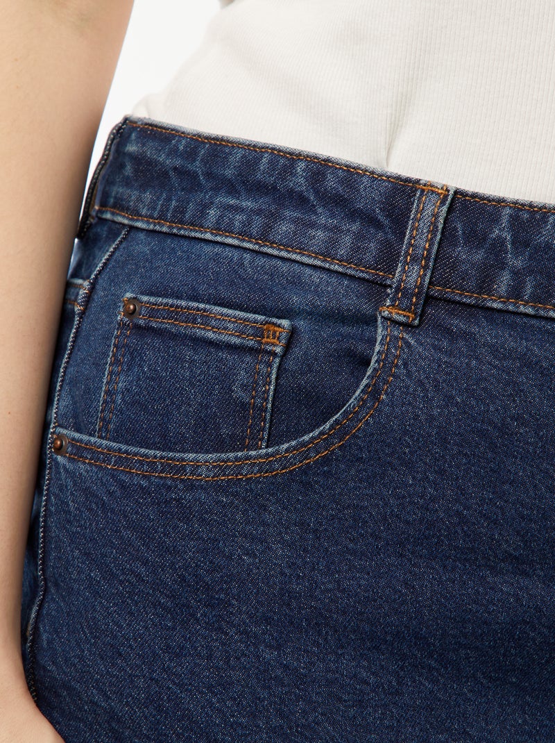 Jeans mom fit a vita alta 5 tasche - L32 Blu - Kiabi