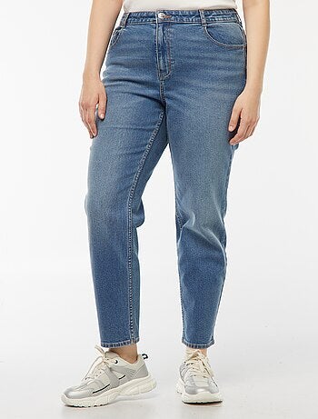 Jeans mom fit a vita alta 5 tasche - L32