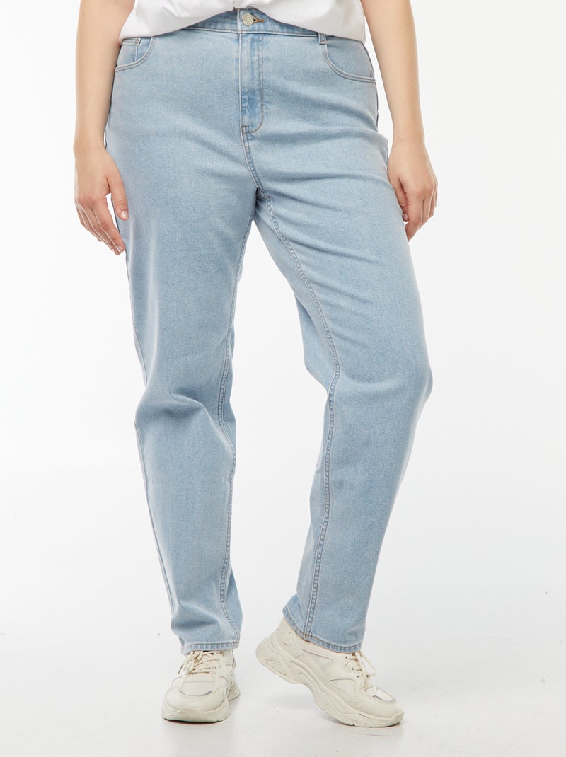 Jeans mom fit a vita alta 5 tasche - L32 Blu - Kiabi