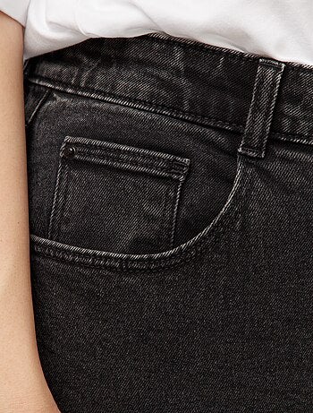 Jeans mom fit a vita alta 5 tasche - L32