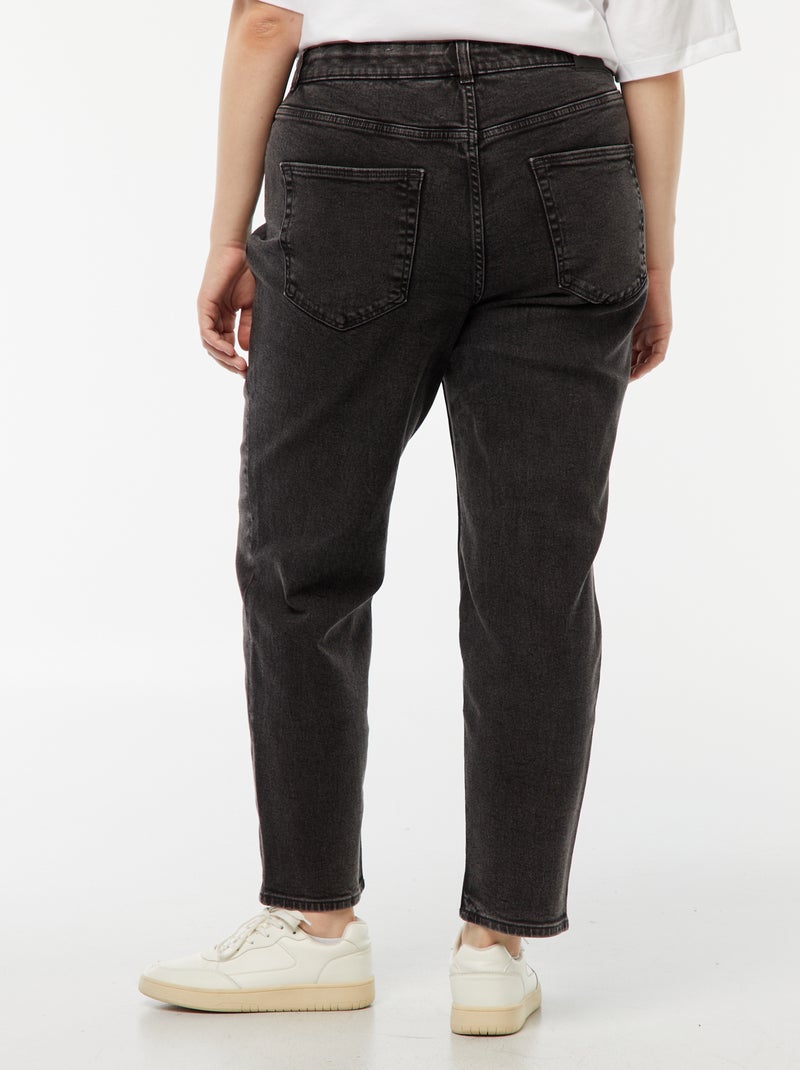 Jeans mom fit a vita alta 5 tasche - L32 Nero - Kiabi