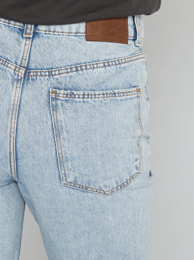 Jeans mom fit a vita alta BLU - Kiabi