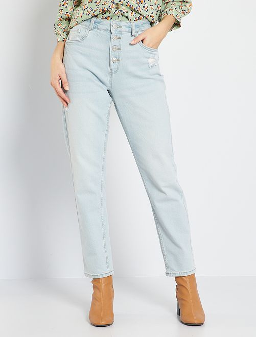 Jeans mom fit a vita alta - BLU - Kiabi - 18.00€