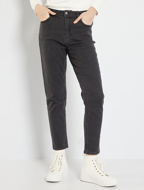 Jeans mom fit a vita alta L28 - GRIGIO - Kiabi - 15.00€