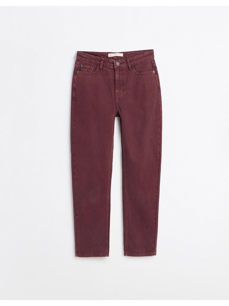 Jeans mom fit, mo fashion Marrone - Kiabi
