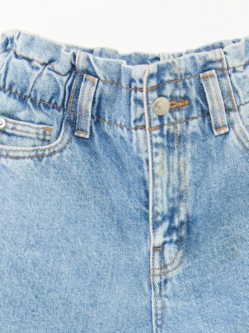 Jeans mom paperbag BLU - Kiabi