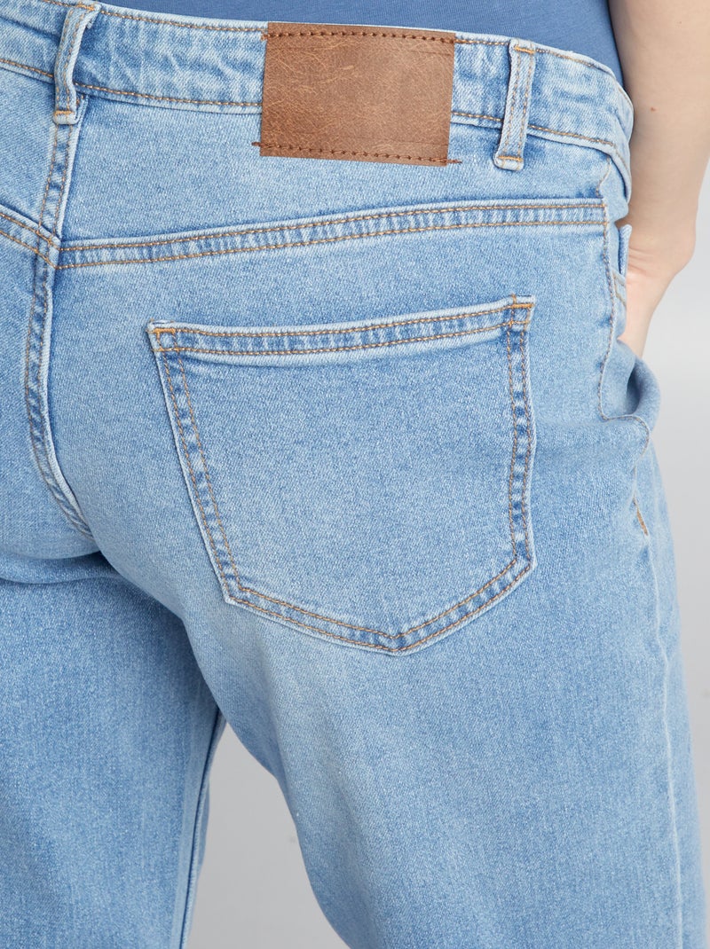 Jeans mom premaman con abrasioni BLU - Kiabi