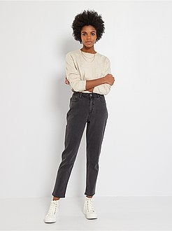 Jeans mom vita molto alta - Kiabi