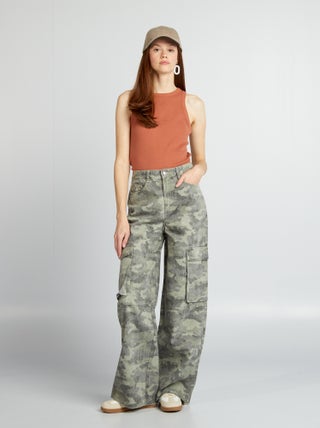Jeans multitasche wide leg