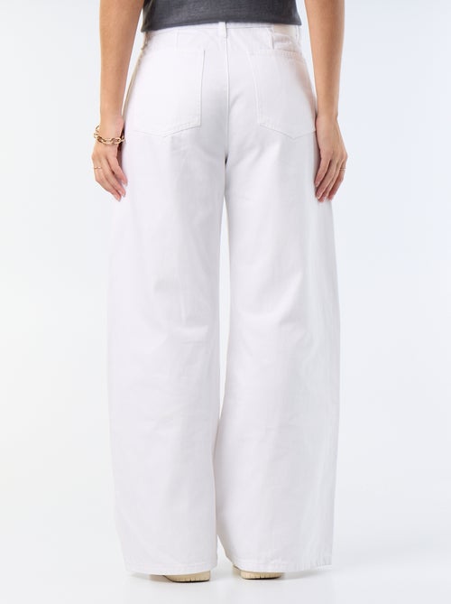 Jeans palazzo a gamba larga e vita alta - Kiabi