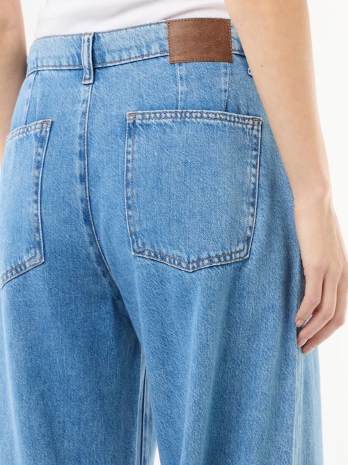 Jeans palazzo a gamba larga e vita alta - Kiabi