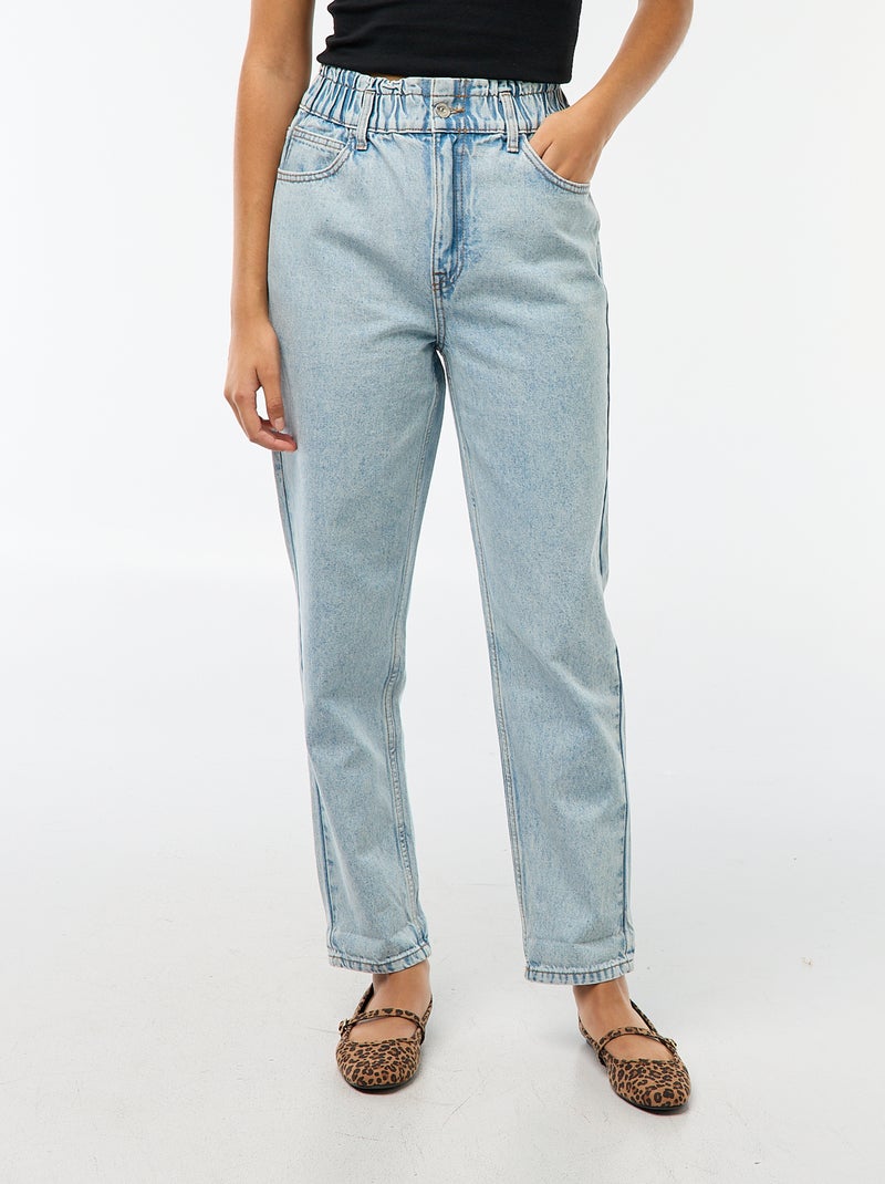 Jeans paperbag blu - Kiabi