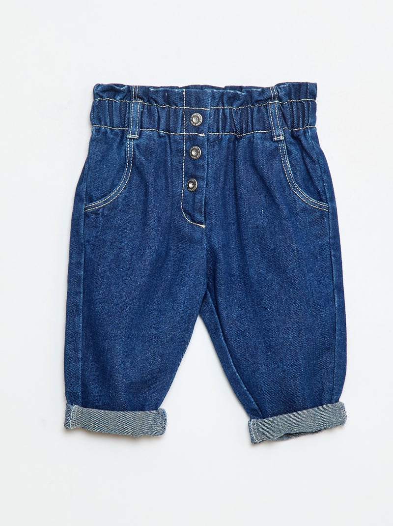 Jeans paperbag Blu - Kiabi