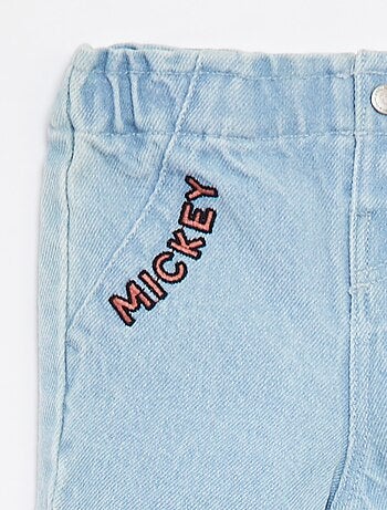 Jeans paperbag 'Disney' con risvolti sul fondo