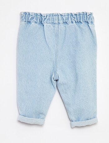 Jeans paperbag 'Disney' con risvolti sul fondo