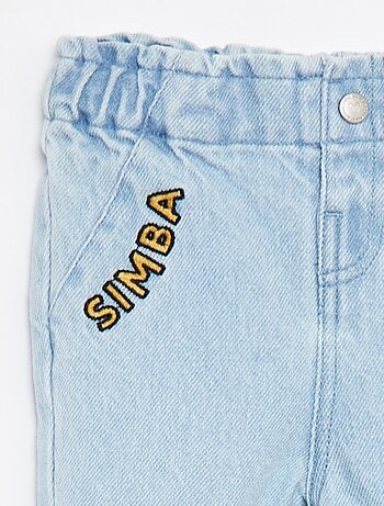 Jeans paperbag 'Disney' con risvolti sul fondo