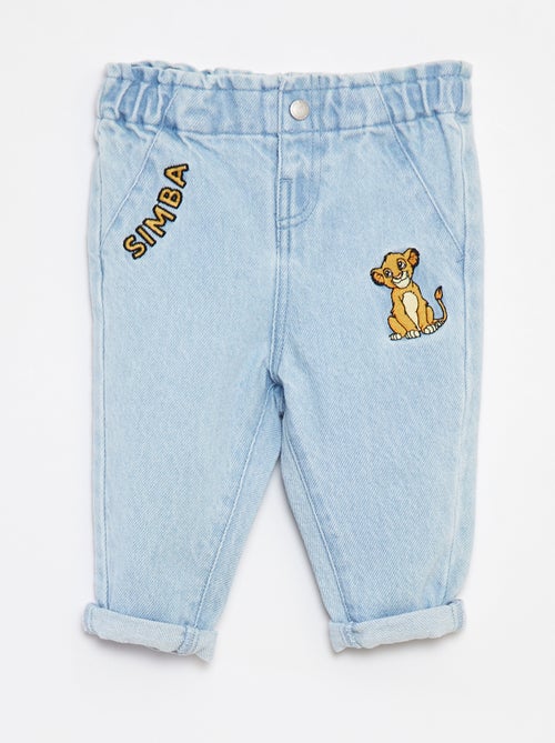 Jeans paperbag 'Disney' con risvolti sul fondo - Kiabi