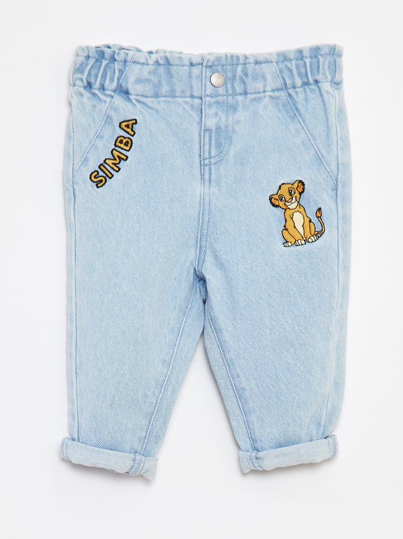 Jeans paperbag 'Disney' con risvolti sul fondo Blu - Kiabi