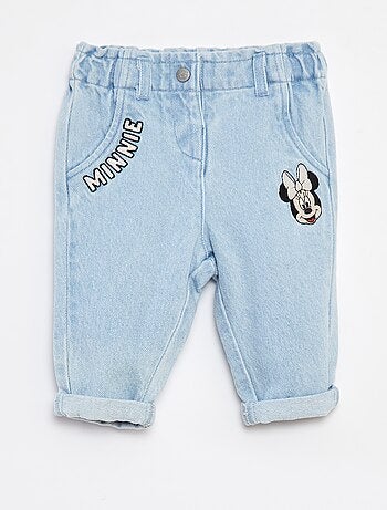 Jeans paperbag 'Disney' con risvolto sul fondo