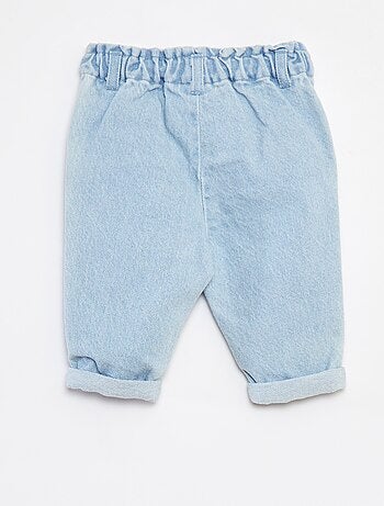 Jeans paperbag 'Disney' con risvolto sul fondo