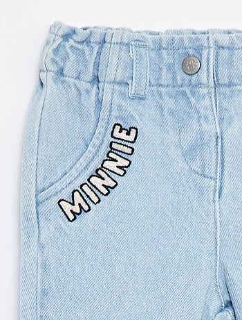 Jeans paperbag 'Disney' con risvolto sul fondo