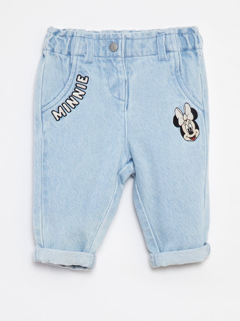 Jeans paperbag 'Disney' con risvolto sul fondo Blu - Kiabi