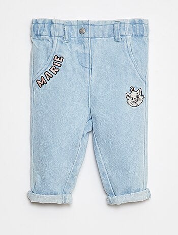 Jeans paperbag 'Disney' con risvolto sul fondo