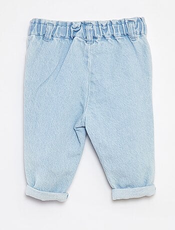 Jeans paperbag 'Disney' con risvolto sul fondo