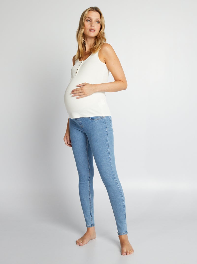 Jeans premaman skinny super stretch - Inizio gravidanza - piccola fascia blu - Kiabi
