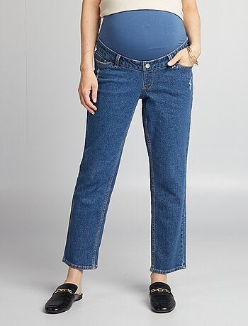 Jeans premaman taglio dritto con fascia