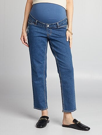 Jeans premaman taglio dritto con fascia
