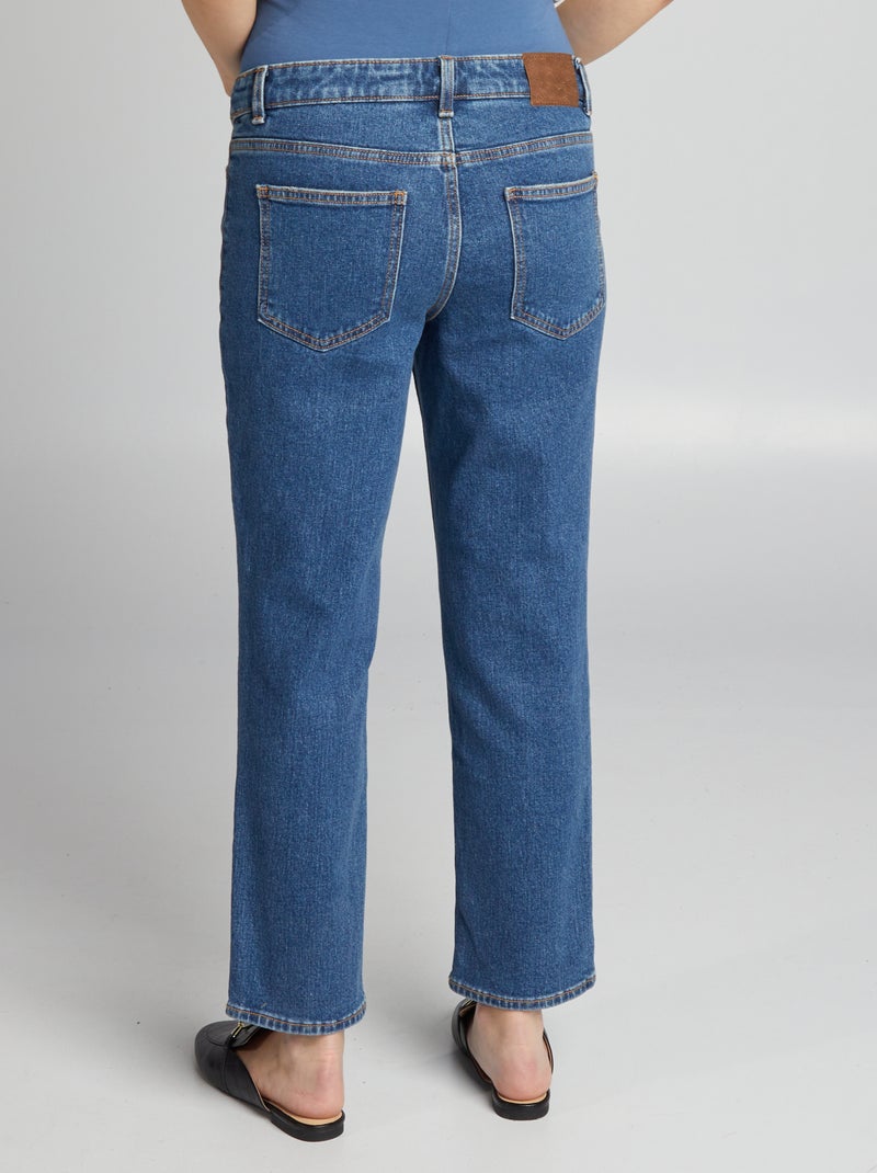 Jeans premaman taglio dritto con fascia BLU - Kiabi