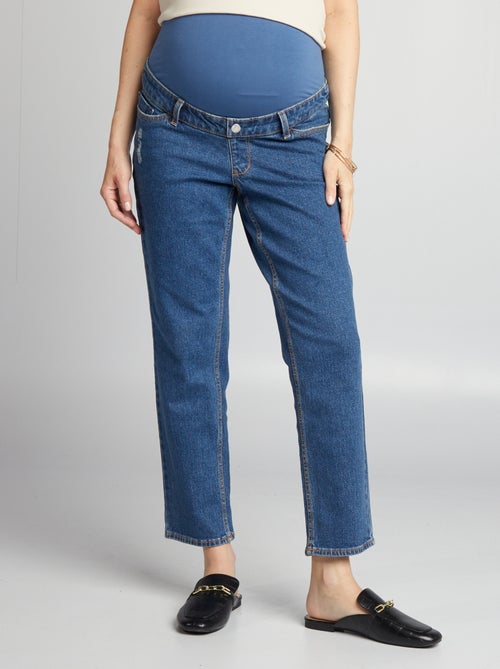 Jeans premaman taglio dritto con fascia - Kiabi