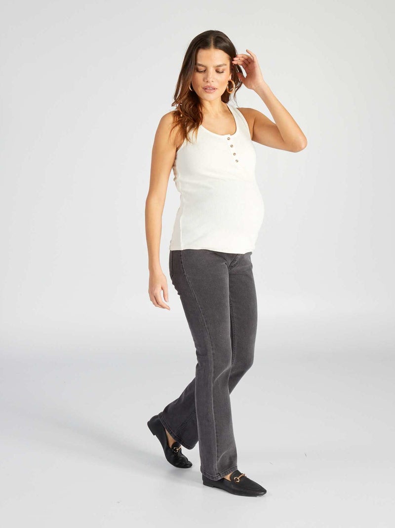 Jeans premaman taglio flare GRIGIO - Kiabi